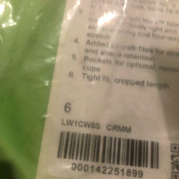 NEW Lululemon Align Cropped Tank in Creamy Mint - Picture 4 of 4